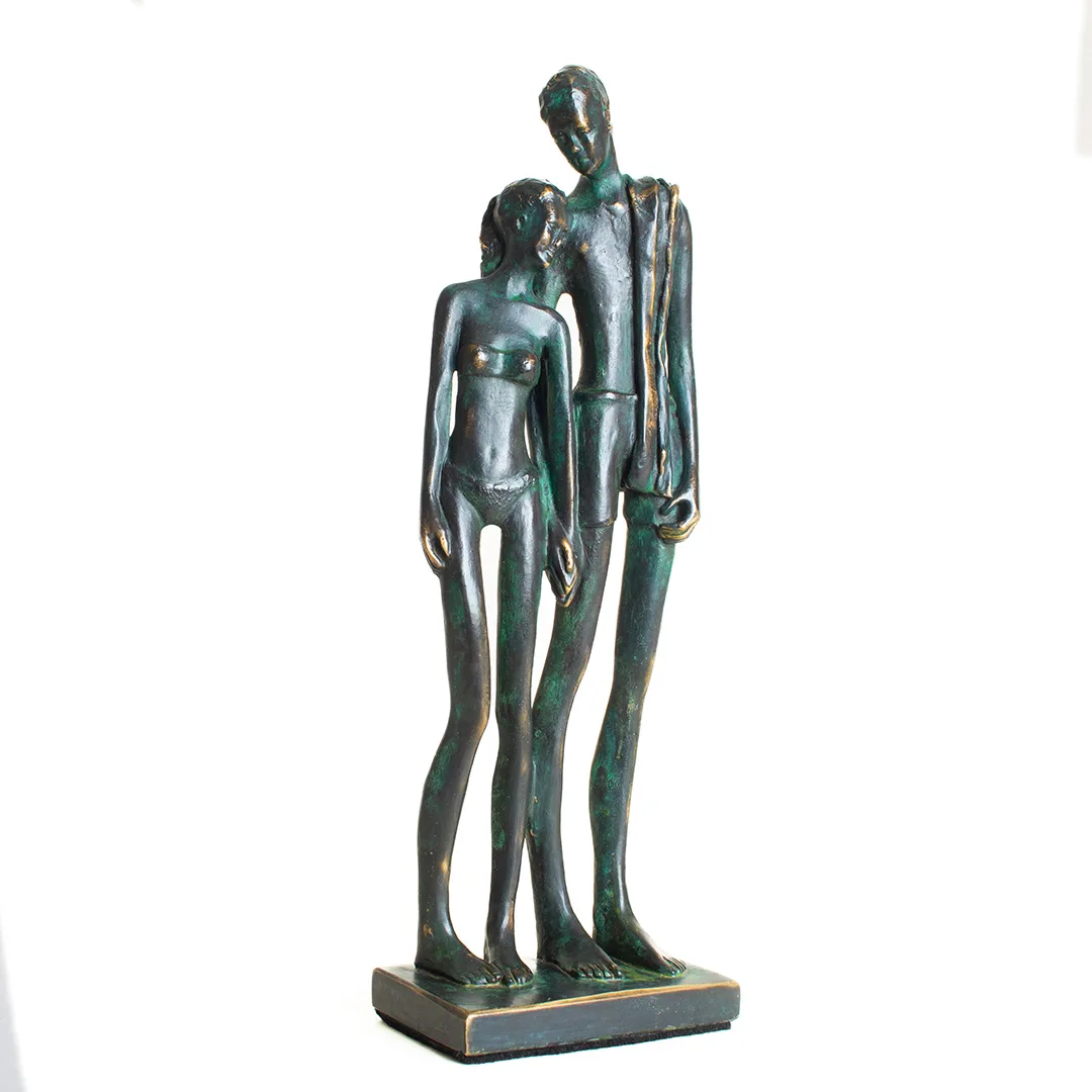 Beach day - 35cm h bronze Interior sculpture by Denise Murray — original art, SOHO Galleries Sydney