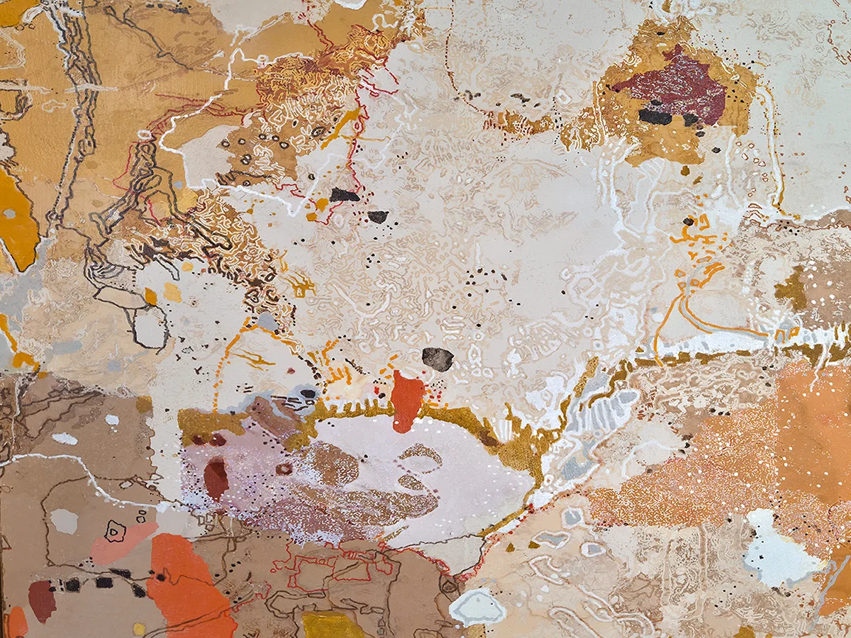 Djarra Country - 200x100cm Abstract painting by Greg Mallyon — original art, SOHO Galleries Sydney