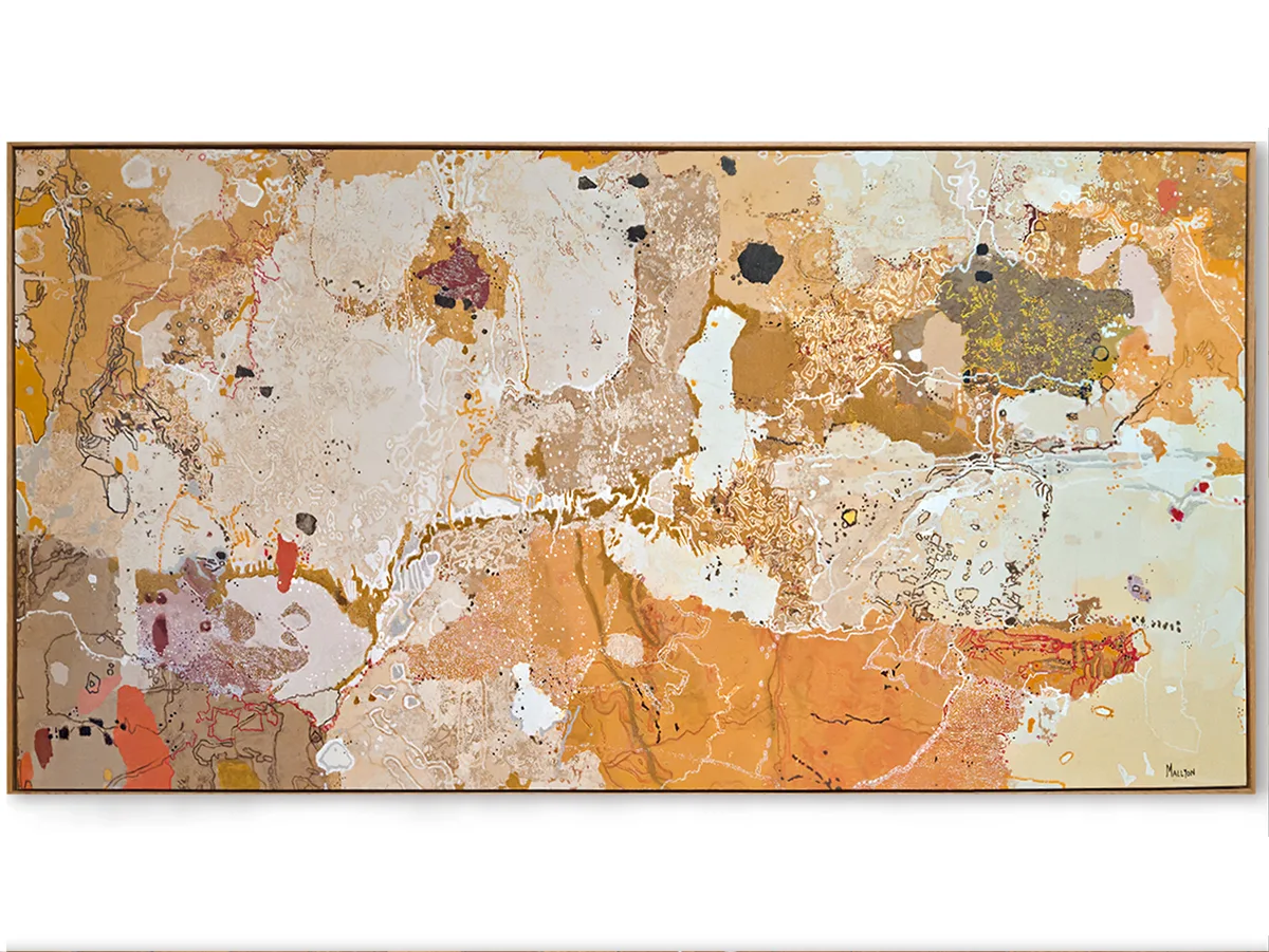 Djarra Country - 200x100cm Abstract painting by Greg Mallyon — original art, SOHO Galleries Sydney
