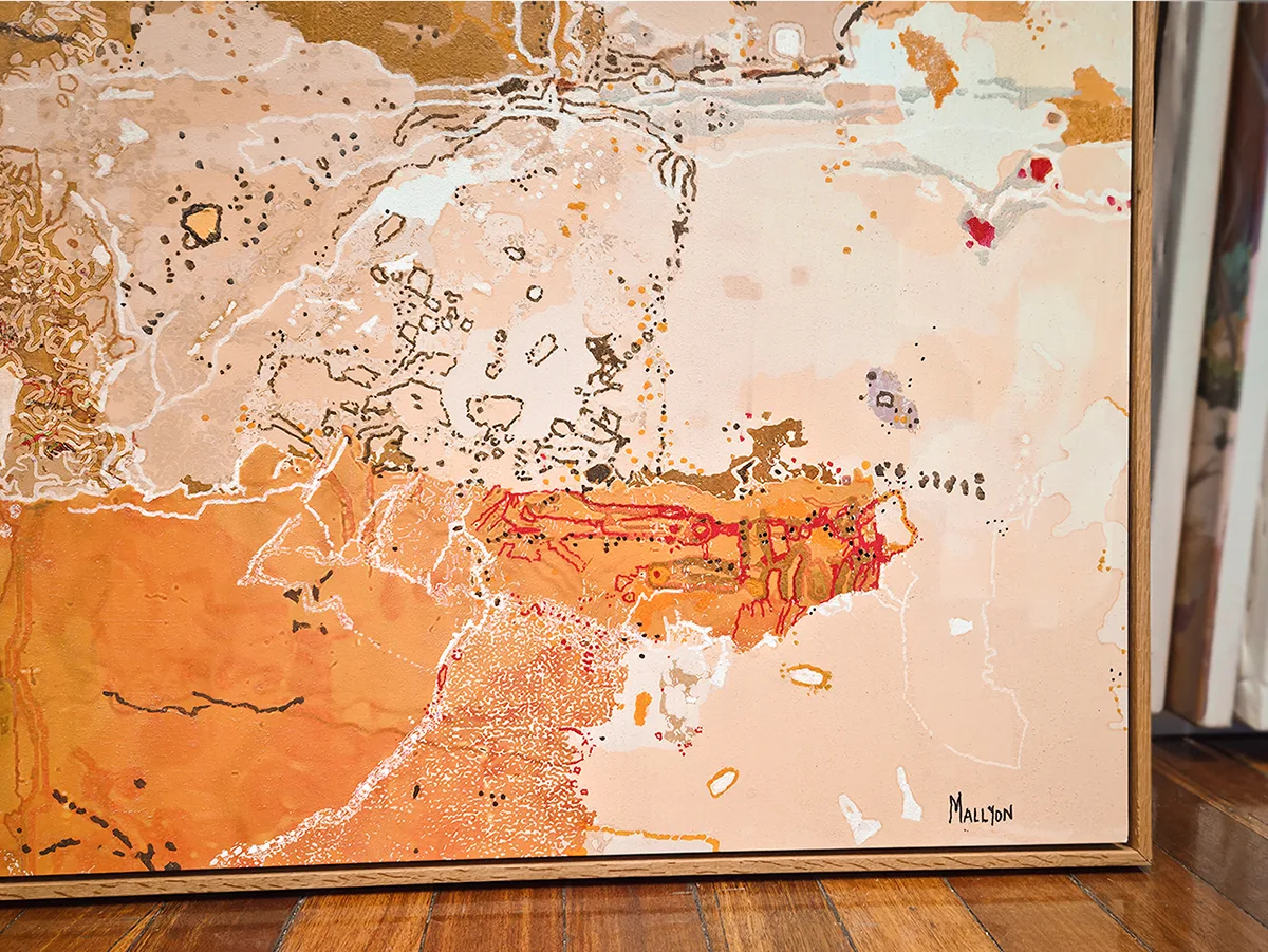 Djarra Country - 200x100cm Abstract painting by Greg Mallyon — original art, SOHO Galleries Sydney