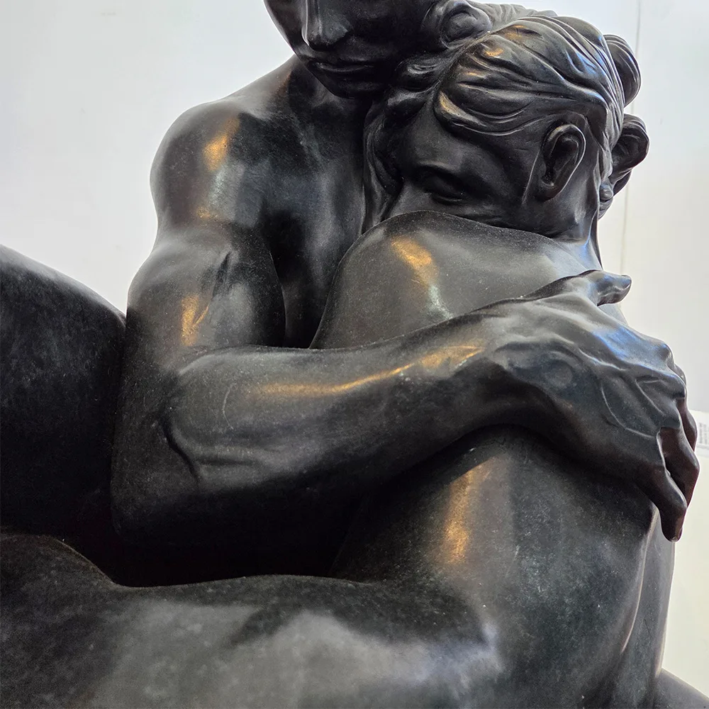 Joseph & Lita - 85x85x45cm bronze sculpture nude