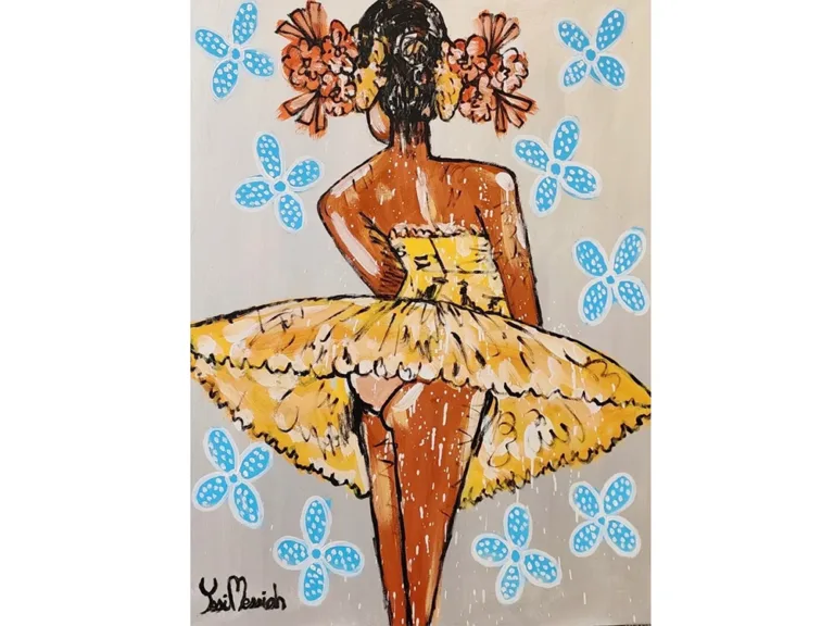 Dancer With Yellow Dress - 90x120cm