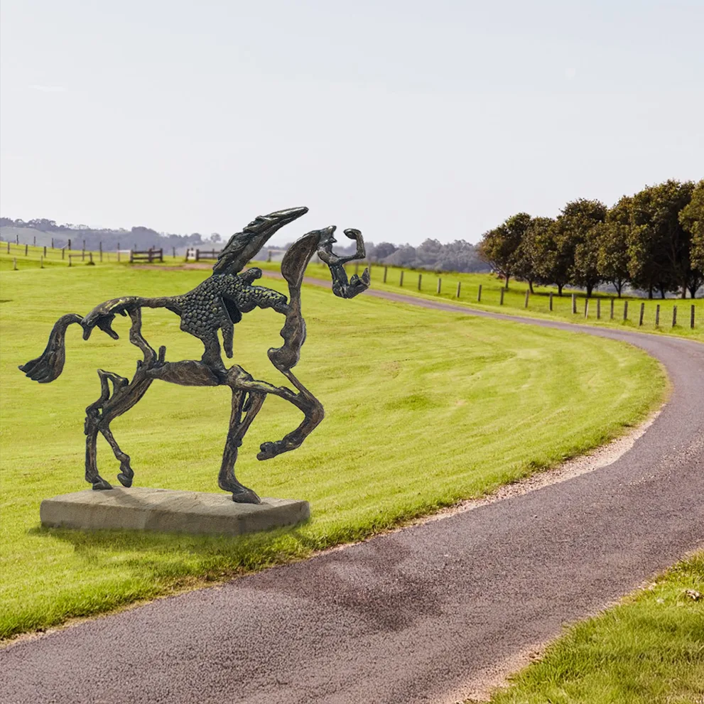 Tosca - life size bronze horse