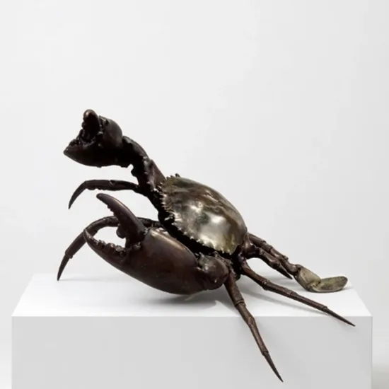 crab sculpture marine sculpture