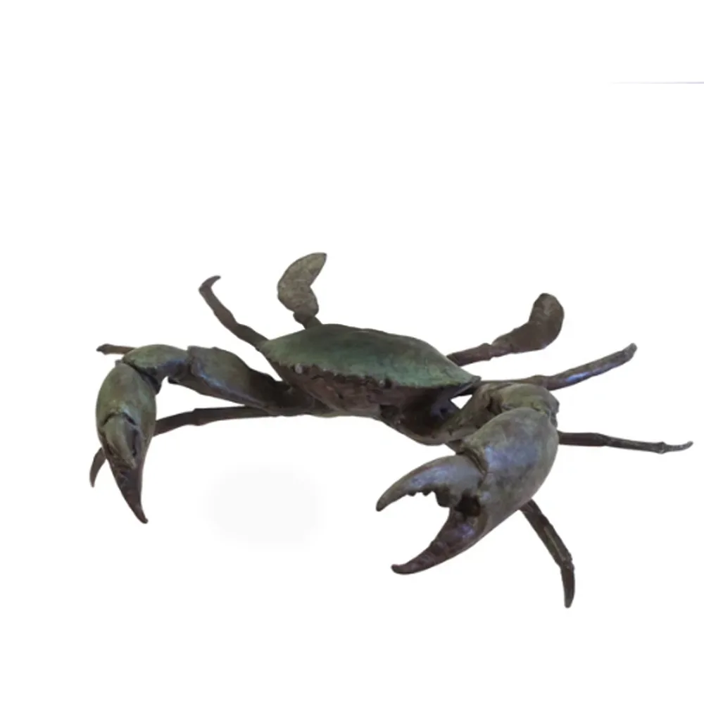 Mud Crab by David Mackay Harrison – bronze sculpture, 22x58cm (view 2) – SOHO Galleries Sydney