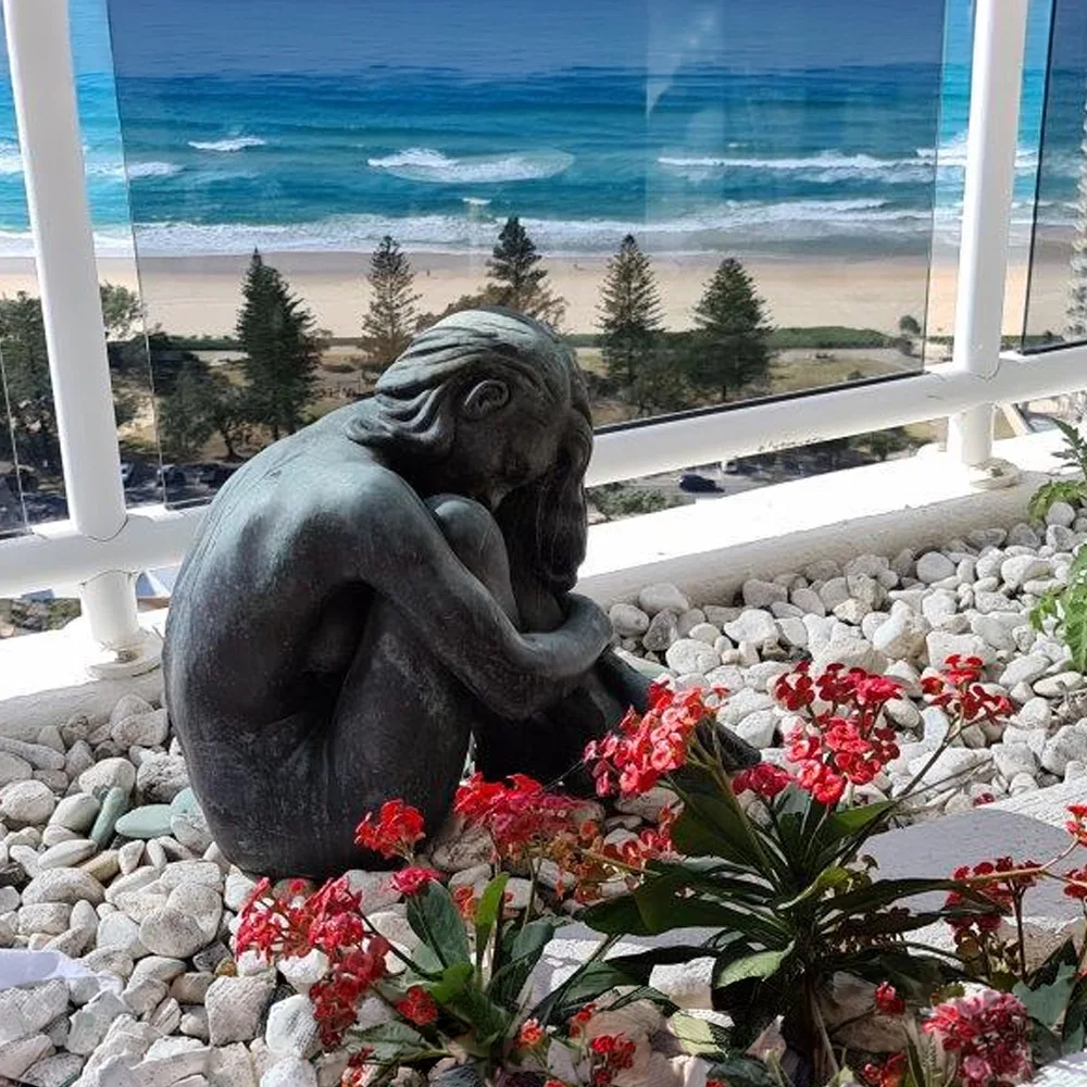 Nadine by David Mackay Harrison – bronze sculpture, 45x40cm (view 5) – SOHO Galleries Sydney
