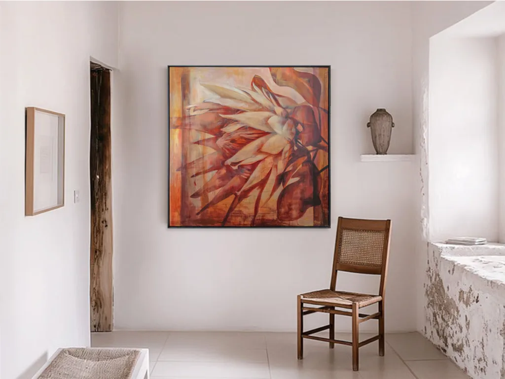 Australian Artists Protea - 125x125cm