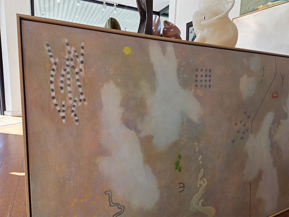 Above the Oodnadatta track - 200x100cm original australian art. peter griffen landscape painting