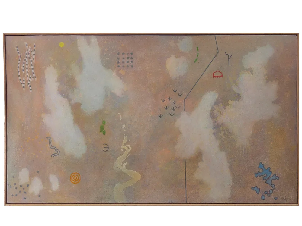 Above the Oodnadatta track - 200x100cm original australian art. peter griffen landscape painting
