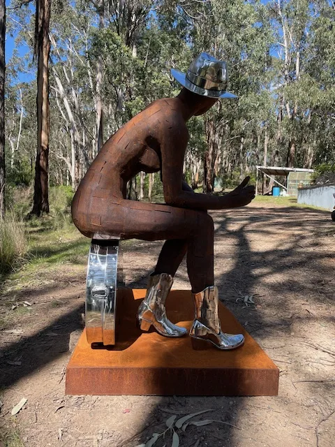 Hitchhikers Guide to Music - Unique figurative sculpture -135cm