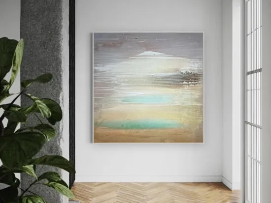 Conchita Carambano Before the Clearing by Conchita Carambano – mixed media on canvas painting, 153x153cm – SOHO Galleries Sydney