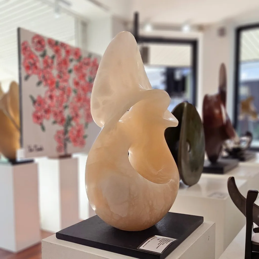 Ben Storch earthbound alabaster sculpture, SOHO Galleries Sydney