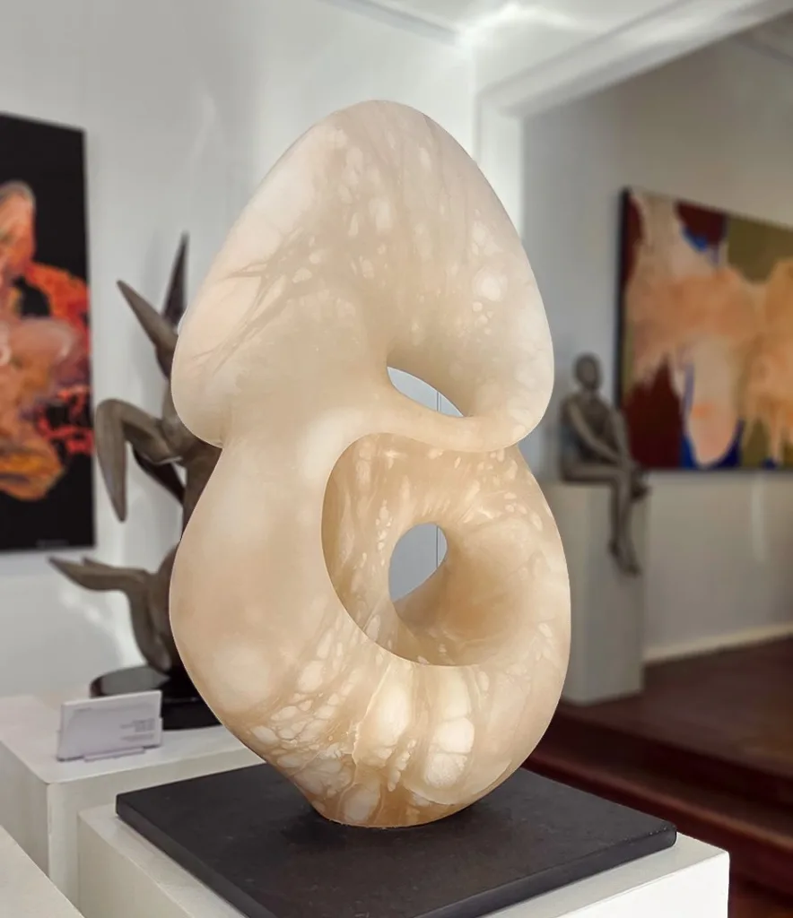 Ben Storch earthbound alabaster sculpture, SOHO Galleries Sydney