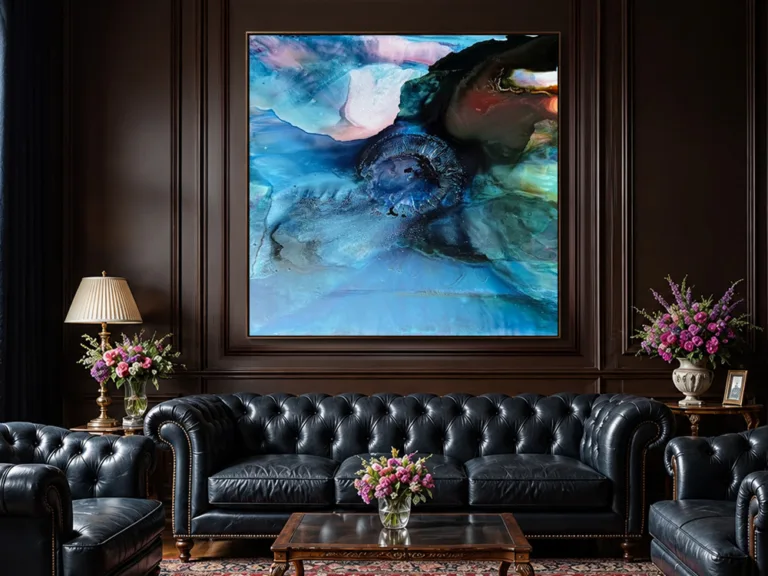 Blue Movement II - 153x153cm