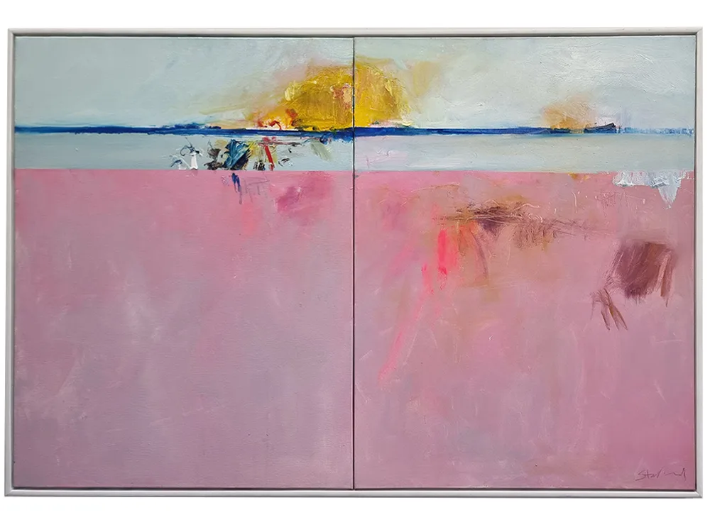 Distant dream by Phil Stallard – oil on canvas painting, 150x100cm (view 3) – SOHO Galleries Sydney