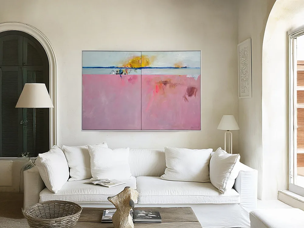 Distant dream by Phil Stallard – oil on canvas painting, 150x100cm (view 2) – SOHO Galleries Sydney