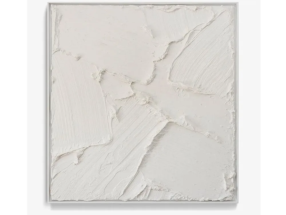 Henryk Lobaczewski Solid State Off-White painting (framed 2), SOHO Galleries Sydney