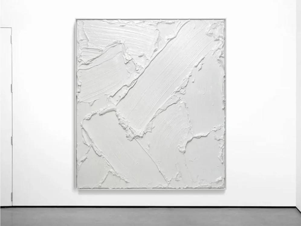 Henryk Lobaczewski Solid State Off-White painting (framed in space), SOHO Galleries Sydney