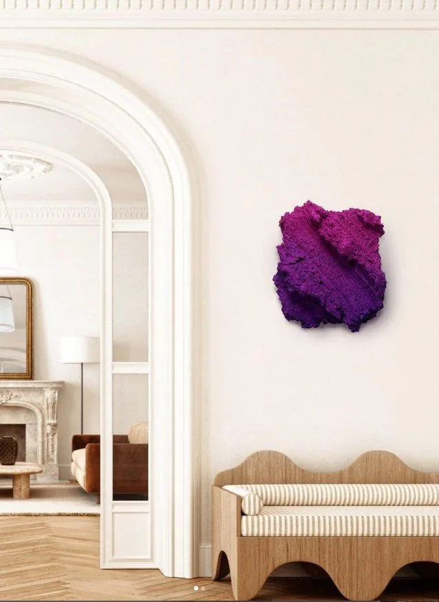 Henryk Lobaczewski Ultra Matte Carnal Passion wall sculpture (fade in room), SOHO Galleries Sydney