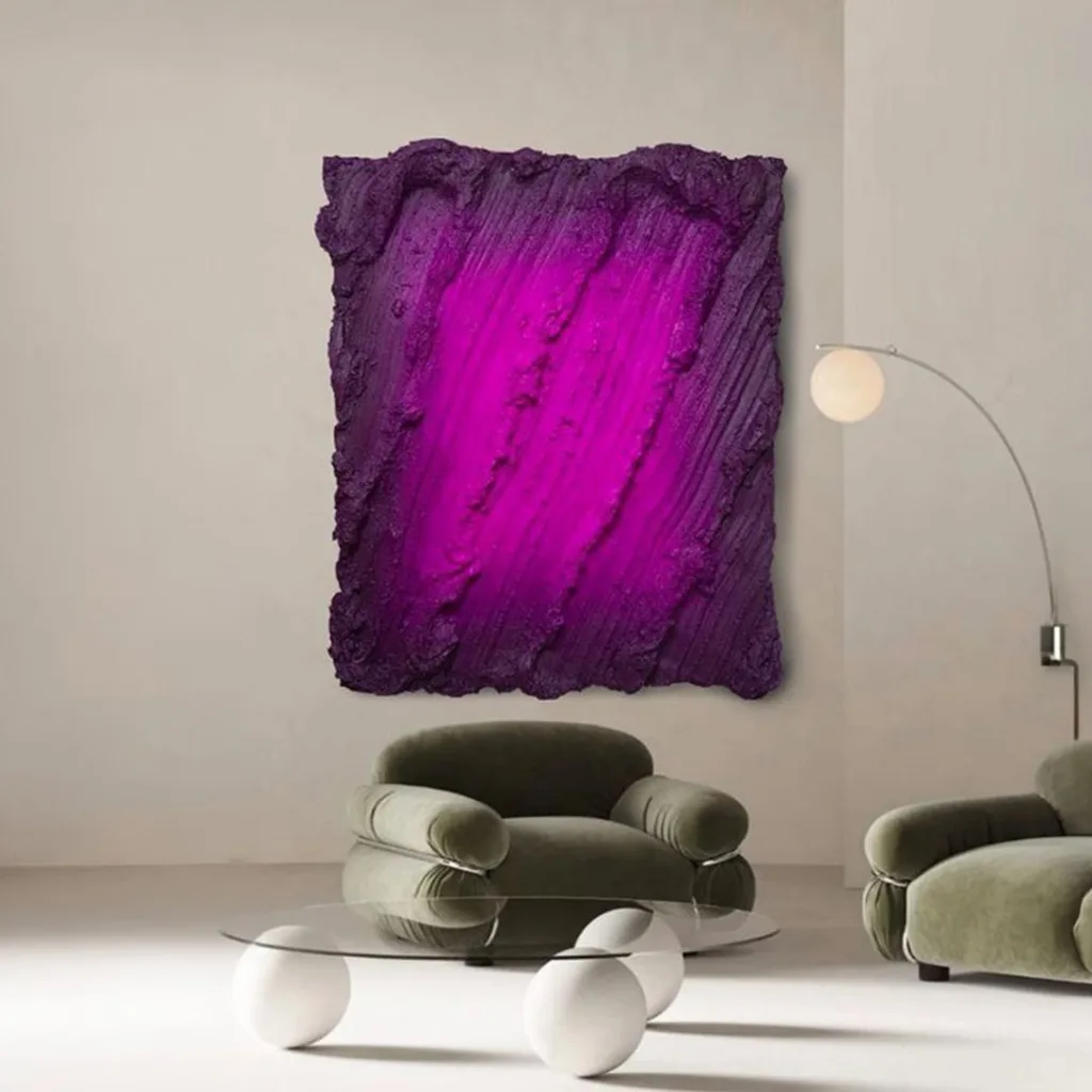 Henryk Lobaczewski Ultra Matte Carnal Passion wall sculpture (in room), SOHO Galleries Sydney