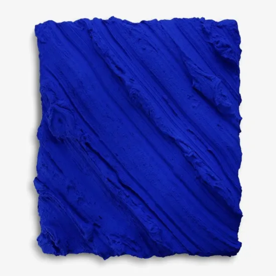 Henryk Lobaczewski Ultra Matte Ode to Yves wall sculpture (blue), SOHO Galleries Sydney