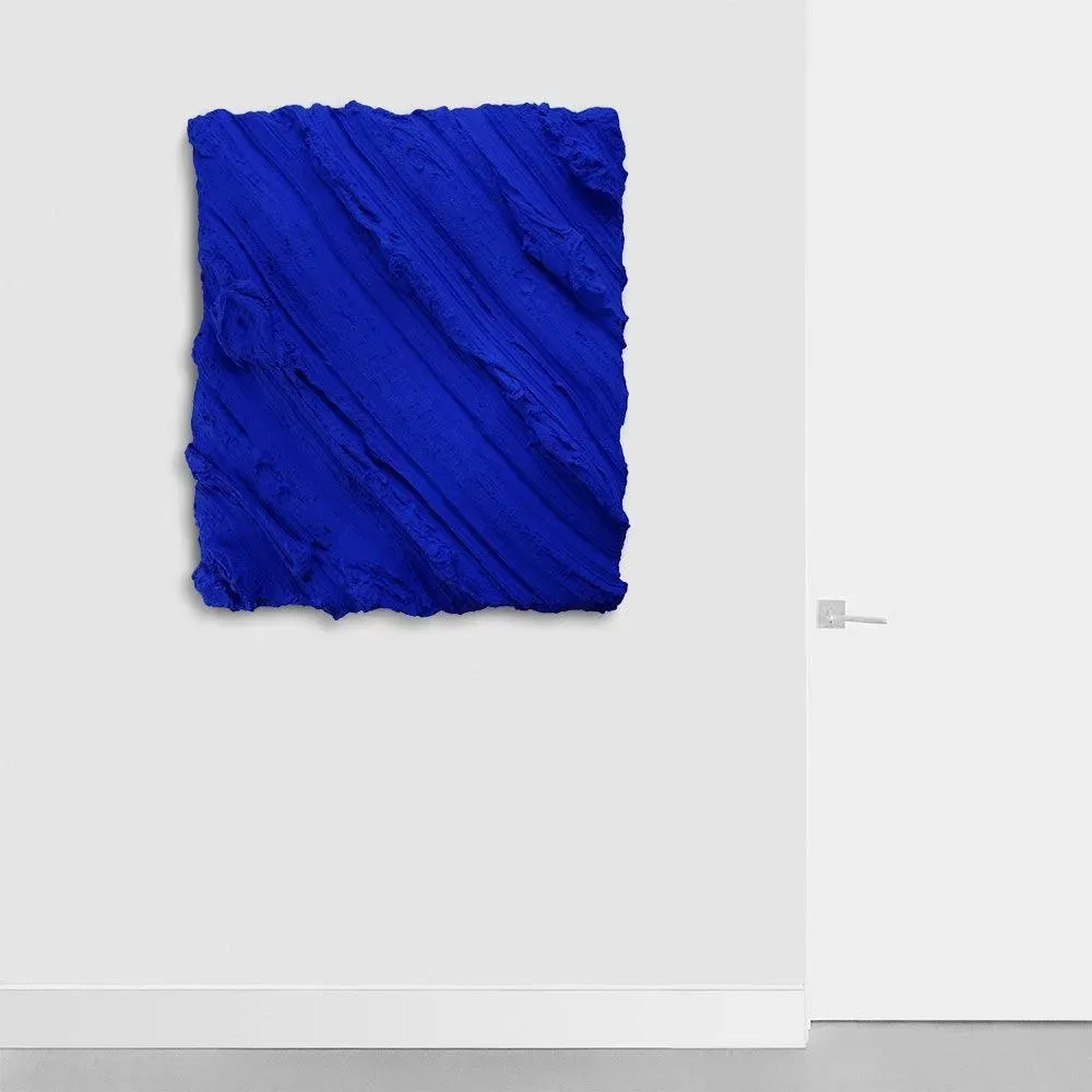Henryk Lobaczewski Ultra Matte Ode to Yves wall sculpture (blue in space), SOHO Galleries Sydney