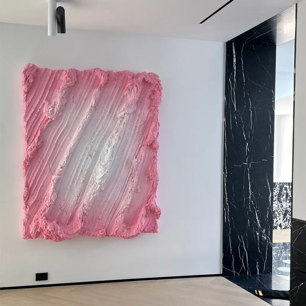 Henryk Lobaczewski Ultra Matte Soft Serve Fade wall sculpture (in room), SOHO Galleries Sydney