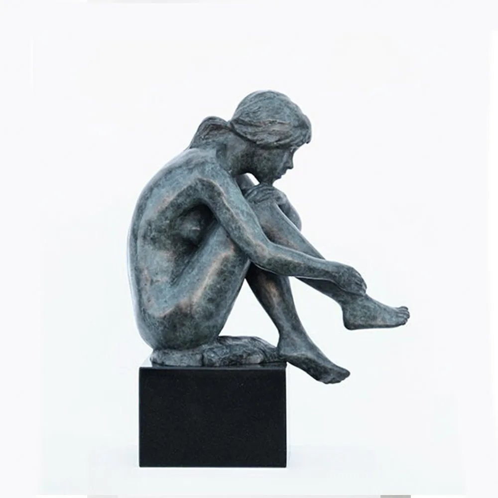 Phillip Piperides Contemplation 3 bronze sculpture, SOHO Galleries Sydney