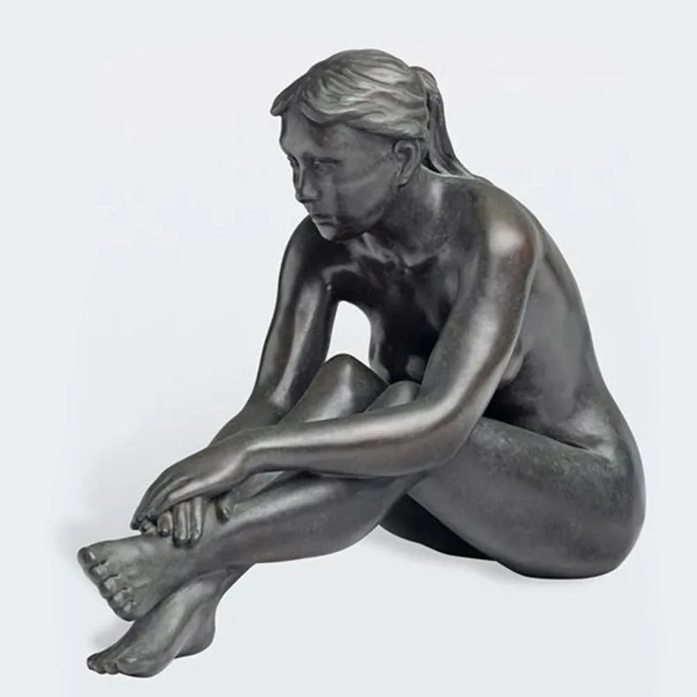 Phillip Piperides Dayna bronze sculpture (view 2), SOHO Galleries Sydney