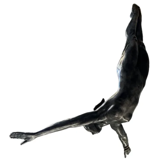 Phillip Piperides Diver bronze sculpture, SOHO Galleries Sydney
