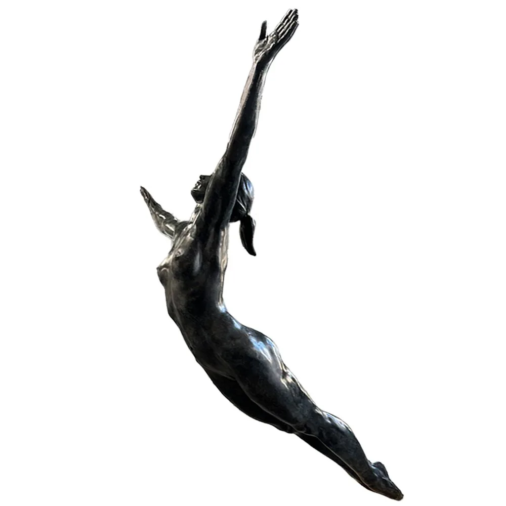 Phillip Piperides Diver bronze sculpture (view 2), SOHO Galleries Sydney