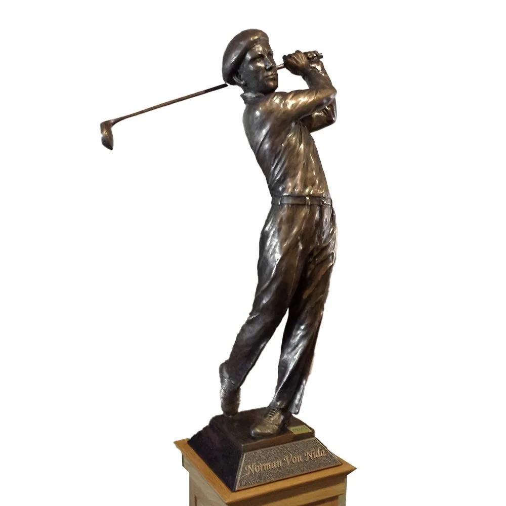 Phillip Piperides Golfer bronze sculpture, SOHO Galleries Sydney