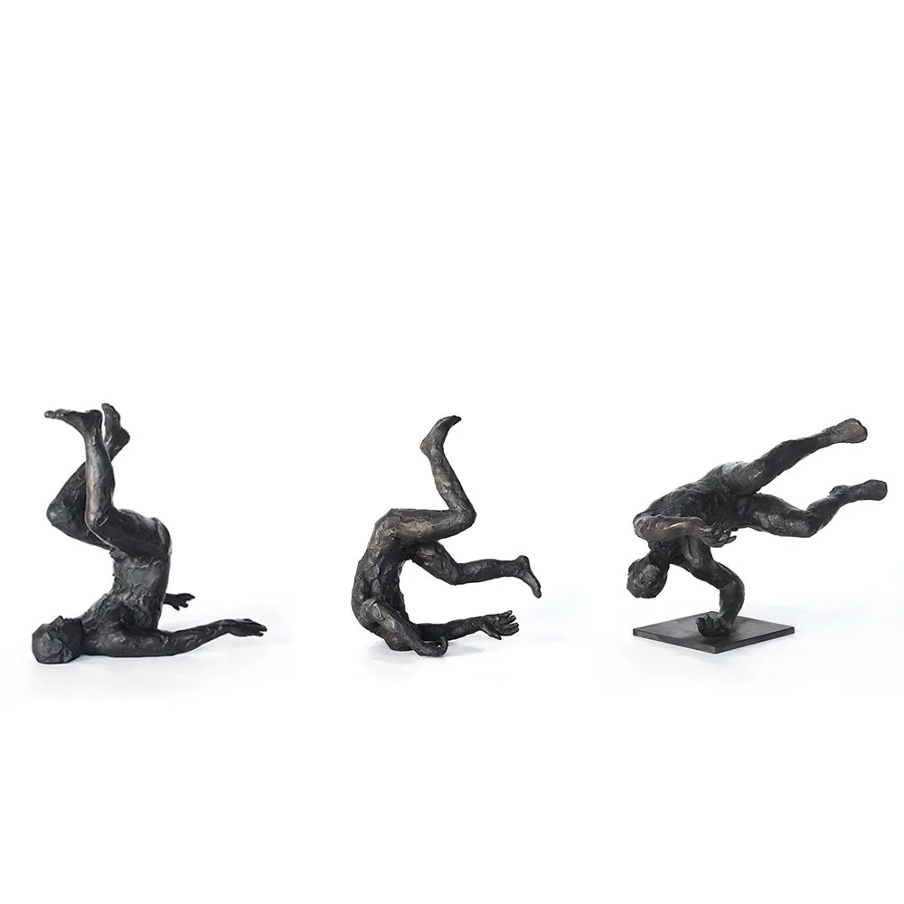 Phillip Piperides Icarus bronze sculpture set of three, SOHO Galleries Sydney