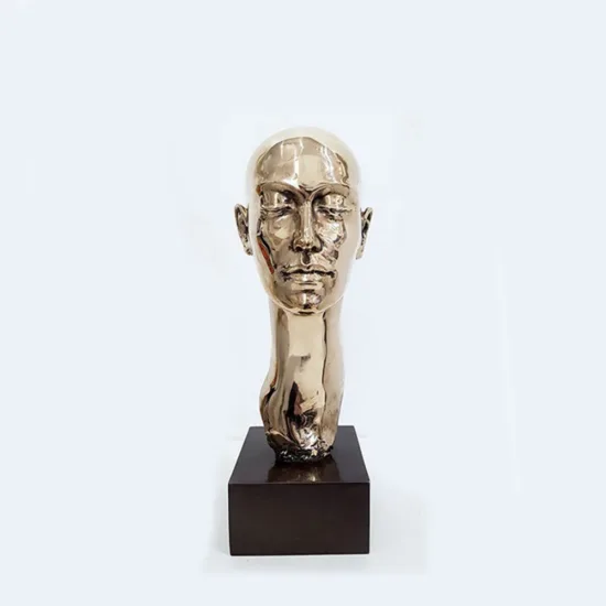 Phillip Piperides Reflections polished head sculpture, SOHO Galleries Sydney