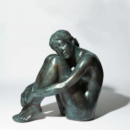 Phillip Piperides Resting Dancer bronze sculpture, SOHO Galleries Sydney