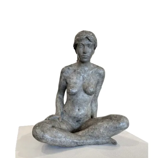 Phillip Piperides Resting Nude bronze sculpture, SOHO Galleries Sydney