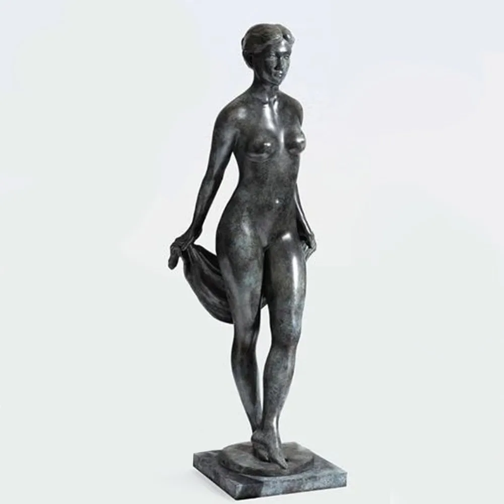 Phillip Piperides Stepping Bather bronze sculpture (171cm), SOHO Galleries Sydney