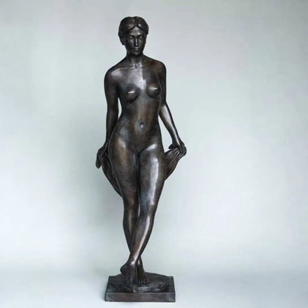 Phillip Piperides Stepping Bather bronze sculpture (176cm), SOHO Galleries Sydney